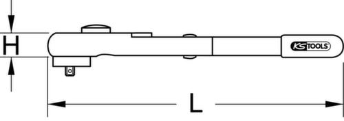 KS Tools 3/8" Drehmomentschlüssel mit Schutzisolierung und Umschalt-Ratschenkopf